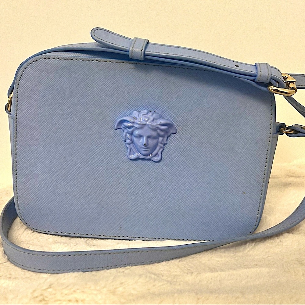 COPY - Versace Blue Saffiano Small Medusa Bag